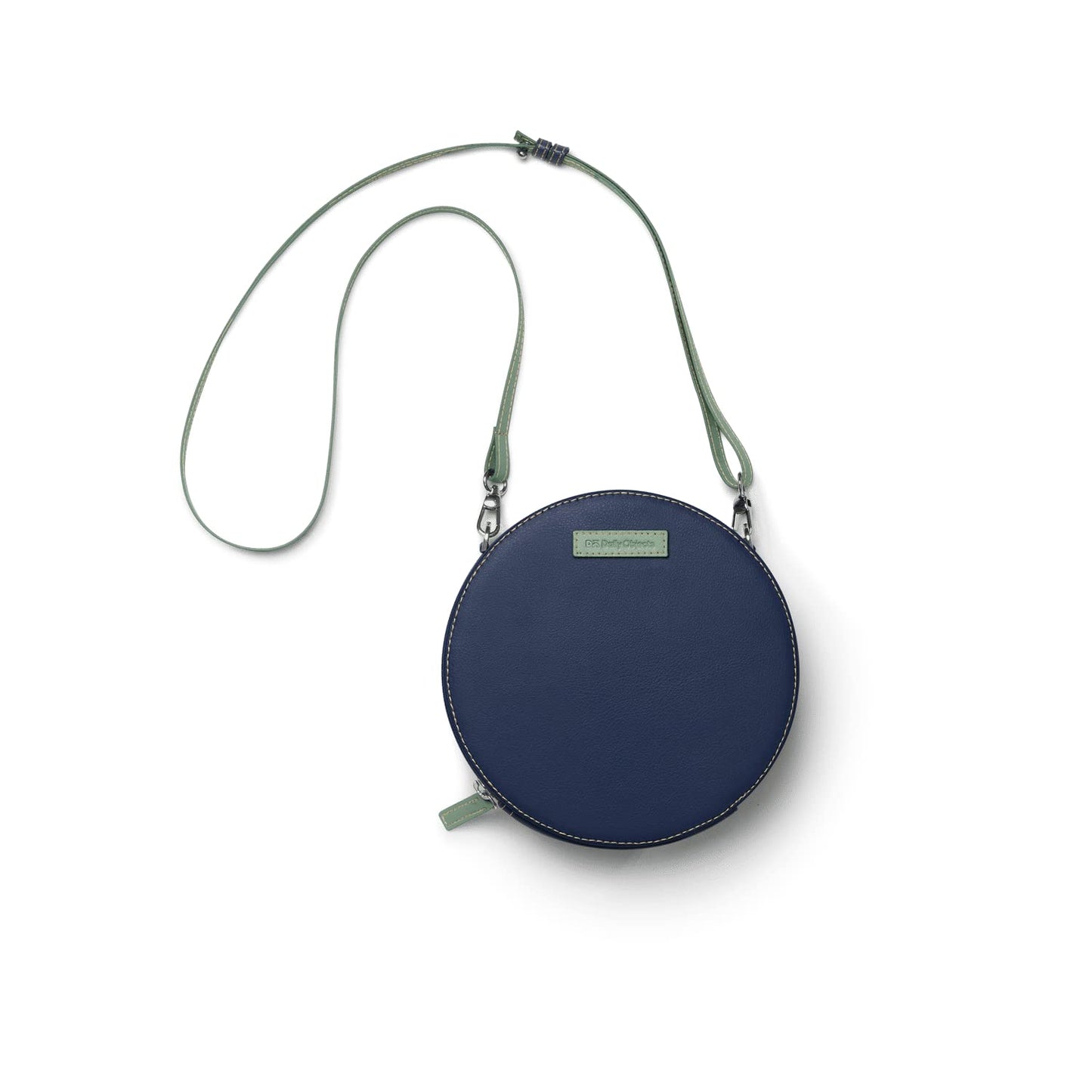DailyObjects Printed Orbis Round Sling Crossbody Bag For Women| Stylish Space Blue Print Vegan Leather Purse With Slip Pocket Inside| Zip Closure & Adjustable Strap| Storage Space For Essentials
