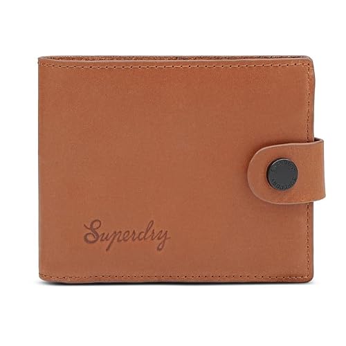 Superdry Men's Leather Global Coin Wallet Ribble - Tan