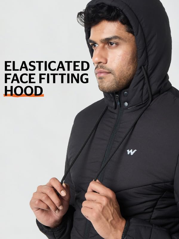 Wildcraft Men Nylon Husky Jacket (Black, L)