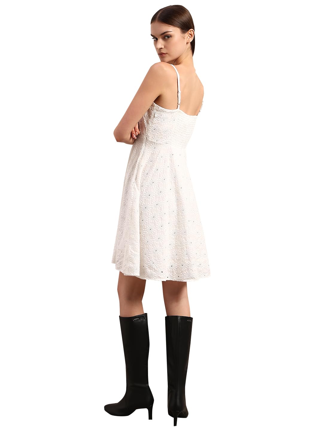 VERO Moda Women's Cotton Fit and Flare Mini Dress