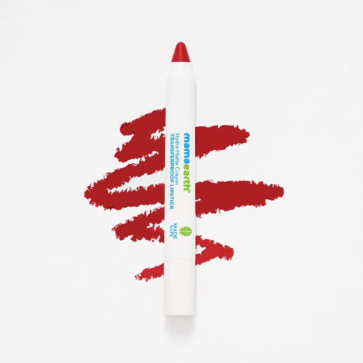 Mamaearth Hydra-Matte Crayon Transferproof Lipstick with Argan Oil & Hyaluronic Acid - 07 Raspberry Red - 2.4 g