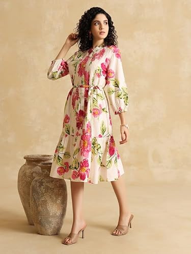 Kazo Elena Midi Dress Pink
