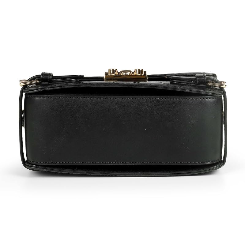 tresmode LUBERK Black Women Vegan Leather Sling Bag