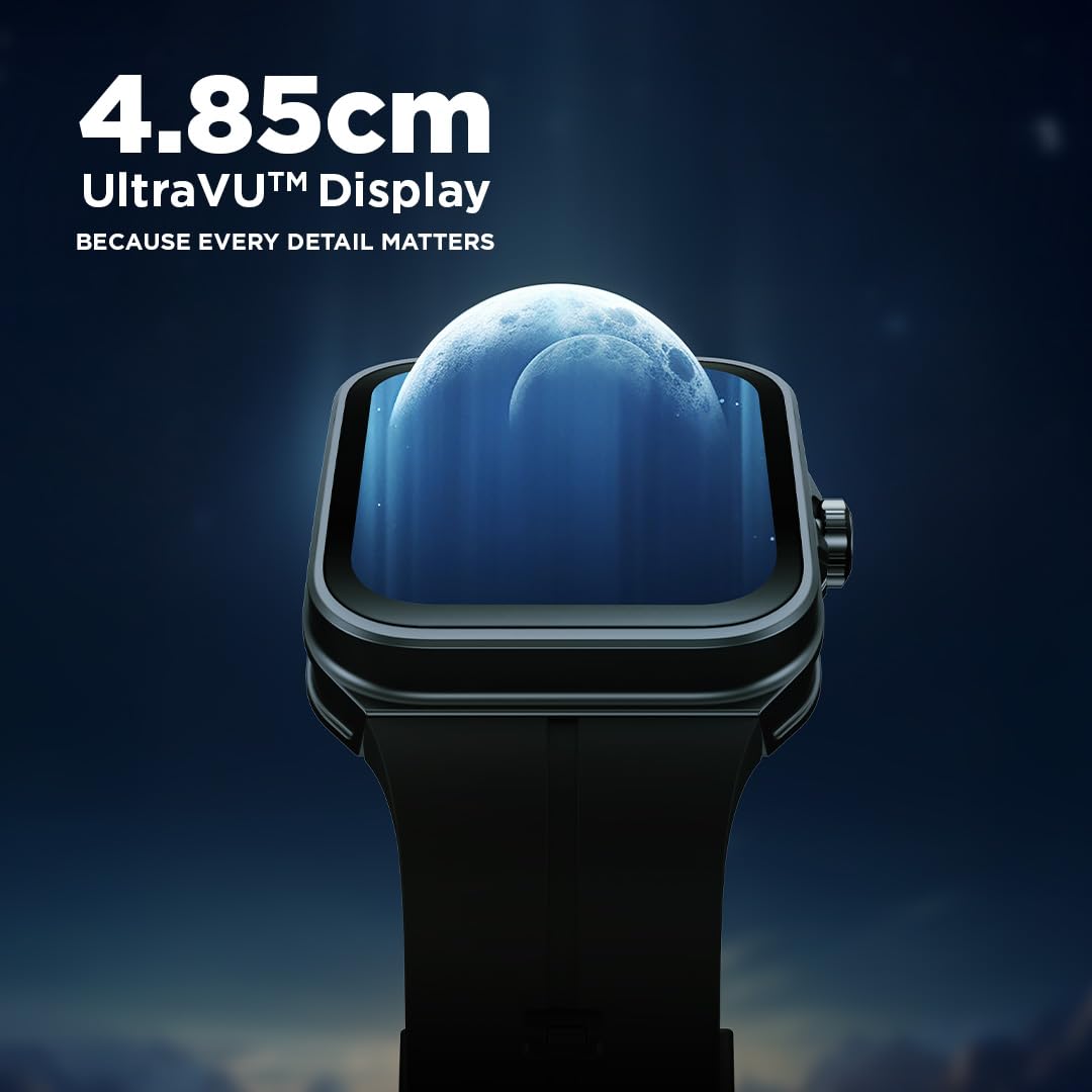 Fastrack VOX Neo Smart Watch with 1.91” Curved TFT Display, Rotary Crown, Offline Voice Commands,To-Do list, BT Calling, 24/7 Health Suite, SpO2, HRM, Sleep Tracking, IP68 Water Resistant - Leafy Sage