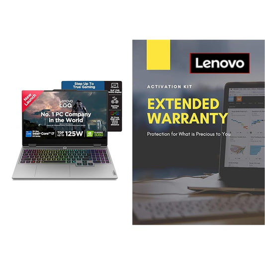 Lenovo LOQ, Intel Core i7 13th Gen 13700HX, NVIDIA RTX 5060 8GB, 16GB RAM, 1TB SSD, 15.6"(39.6cm), 144Hz, Windows 1 1 Year Extended Warranty with Onsite Service (5WS0K75657)
