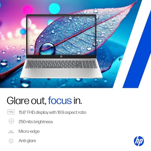 HP 15, 13th Gen Intel Core i5-13420H, (16GB DDR4, 512GB SSD), FHD, Anti-Glare, Micro-Edge, 15.6''/39.6cm, Win11, M365 Basic(1yr)* Office24, Silver, 1.65kg, FR0045TU, Camera w/Shutter, Backlit Laptop