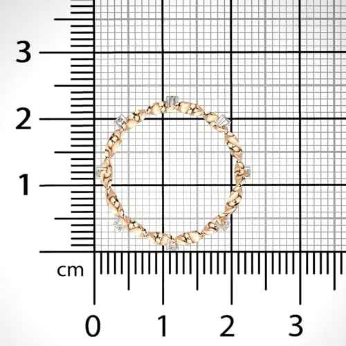 VALANOVA Hallmarked 14K Gold & Certified Lab Grown Diamond 0.08cts | Ring For Women's/Girls | Stylish & Elegant | VGR0420 | Ring Size: 13