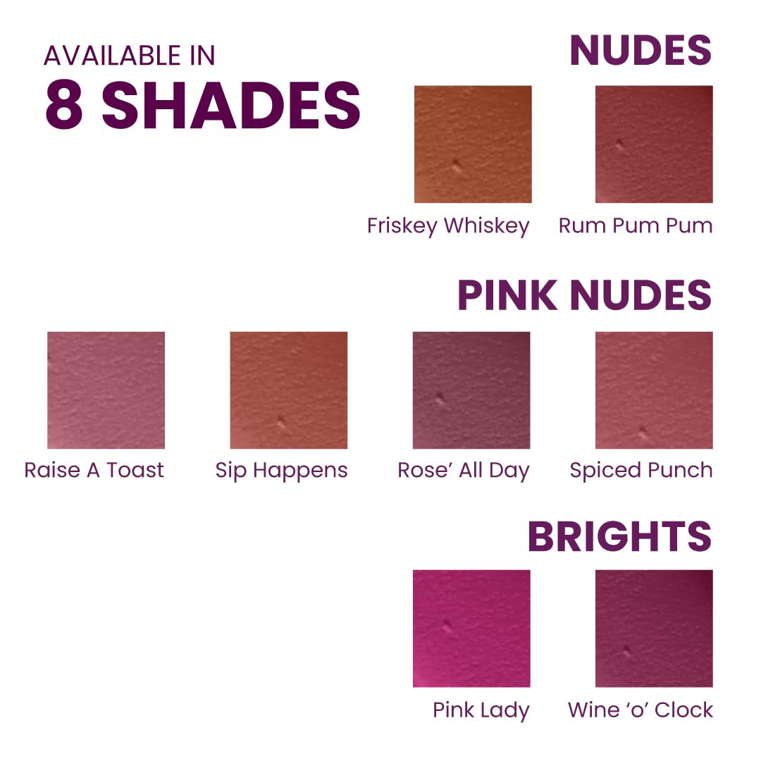 Typsy Beauty ON 'n' OFF Lipstick & Eraser | 12 Hr Stay Creamy Matte Formula (Chocolate Brown) | Smudge & Transfer Proof | Nourishing Remover Oil & Leave-On Mask | Vegan | 8 shades | 2.5 ml x 2.5 ml