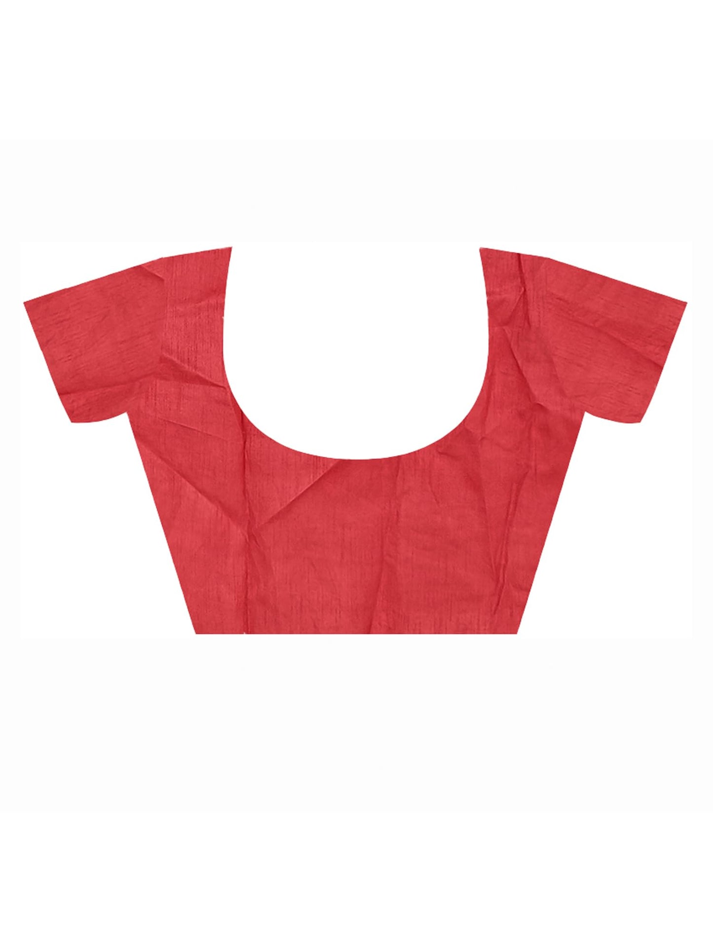 AKHILAM Women's Embellished Sequins Georgette Saree With Unstitched Blouse Piece (Red_PRIZAM153_VP)