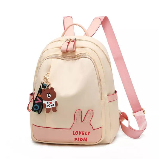 BANQLYN Shoulder Bag for Women Stylish Ladies Messenger Bags Purse and Handbags Wallet Mini Backpack Purse, European And American Trend Trip Purpose Backpack (Black) (Cream)