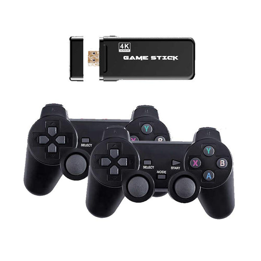 Careflection 4K HD TV video game Console built in 3000 Games PS1 Arcade Emulators game console Multiplayer wireless joystick Controller U8 3D game console