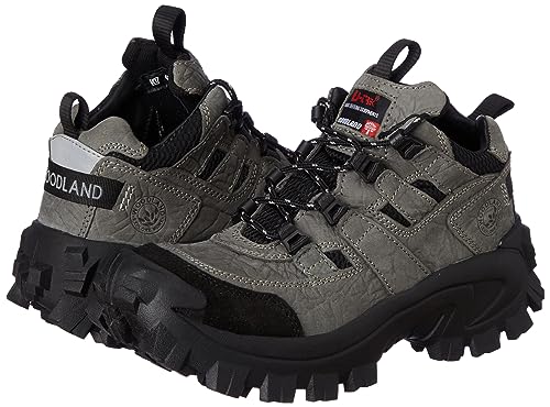 Woodland Men's Charcoal Grey Leather Casual Shoe-11 UK (45 EU) (G 40777CMA)