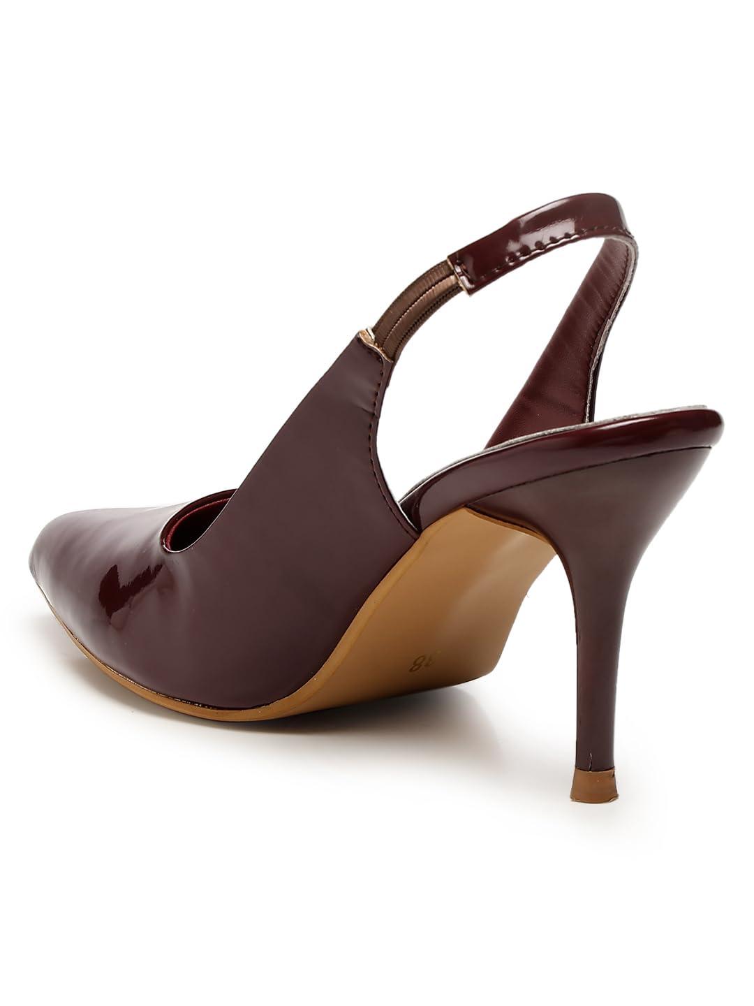 GNIST Pointed Pumps Cherry Stiletto Heels,Size 38EU/5UK