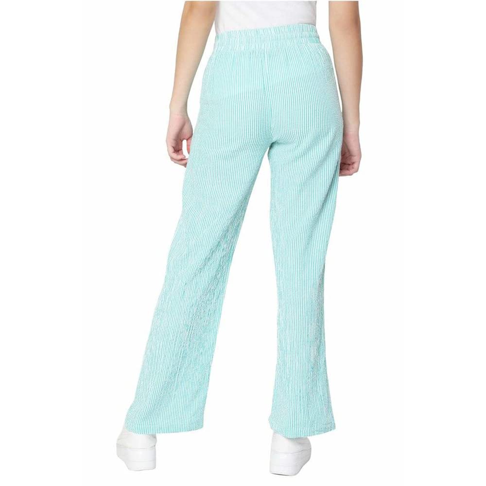 Vero Moda Women's Regular Casual Pants (10275480-Simply Green_Simply L)