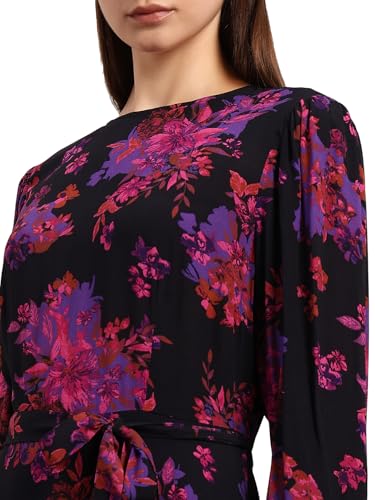 VERO MODA Women's Fit and Flare Black Dress