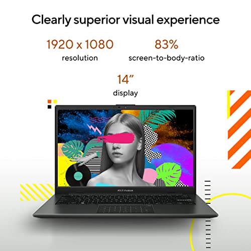 ASUS Vivobook Go 14, AMD Ryzen 3 7320U, 8GB RAM, 512GB SSD, FHD 14", Windows 11, Office Home 2024, Mixed Black, 1.38 kg, E1404FA-NK3325WS, AMD Radeon iGPU, M365 Basic (1Year)*, Thin & Light Laptop