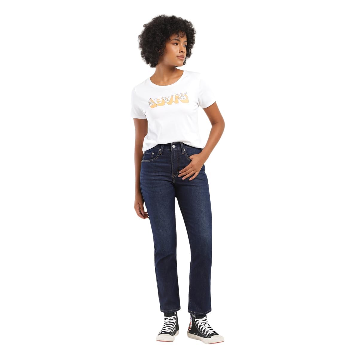 Levi's Women's Straight Jeans (001UF-0009_Blue
