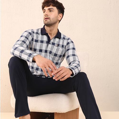 Sweet Dreams Men Checks Pyjama Set