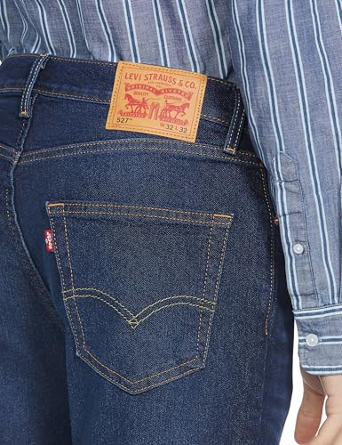 Levi's Men's Dark Indigo Bootcut Fit Mid Rise Jeans
