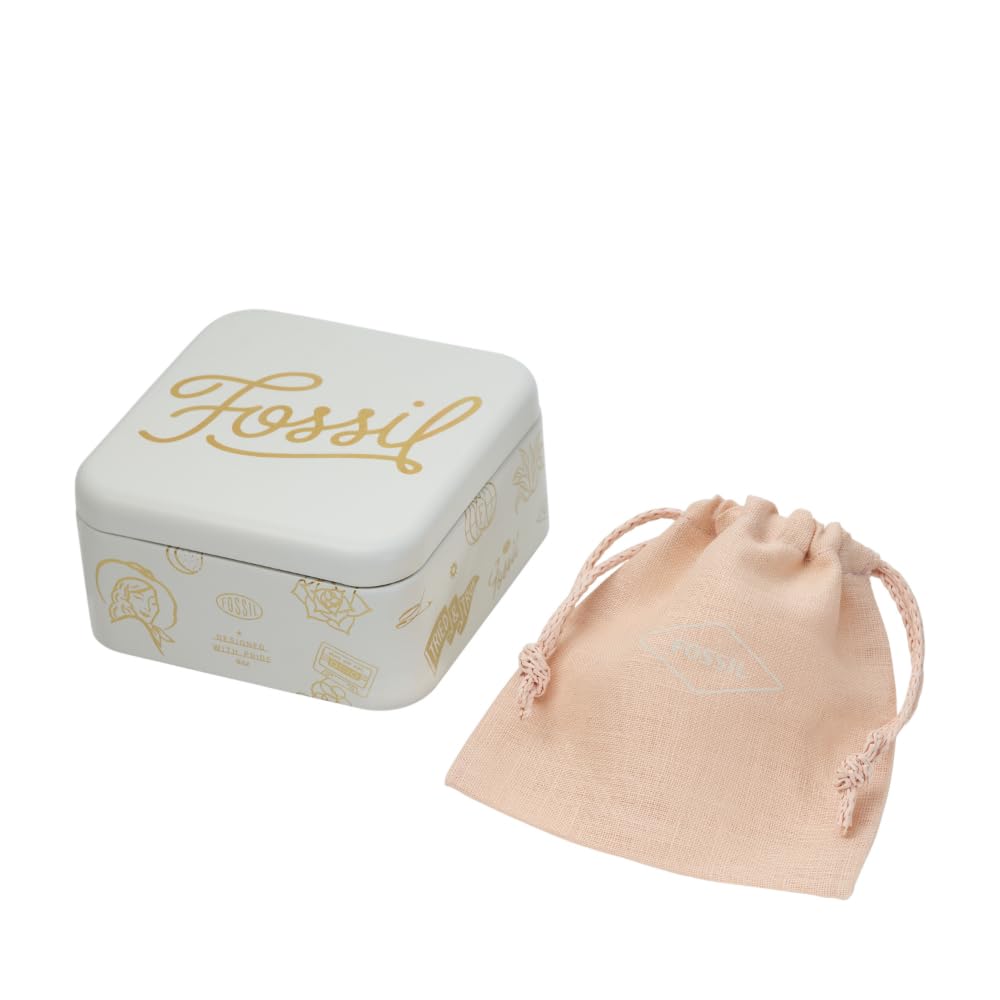 Fossil Mop Rose Gold Earring JF02906791 For Women