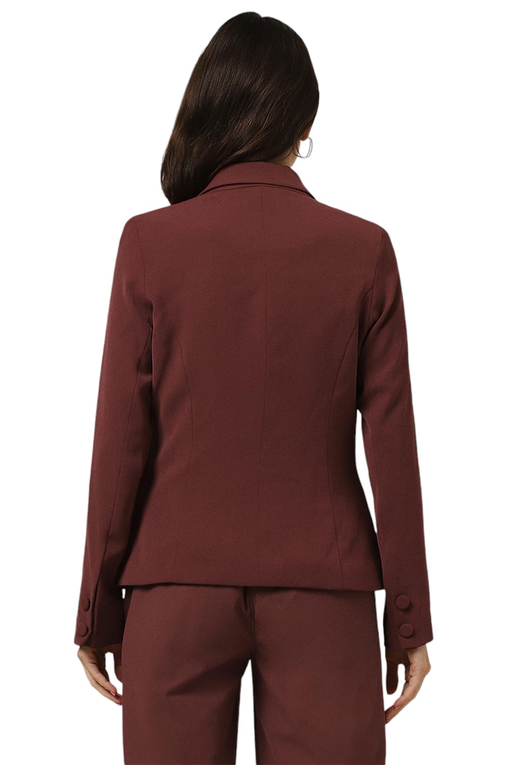 Allen Solly Women's Blazer (AHBZWRGFB83420_Maroon