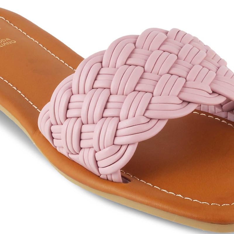 tresmode 231-ROYZA PINK SMART CASUAL FLATS EU/40 UK/7