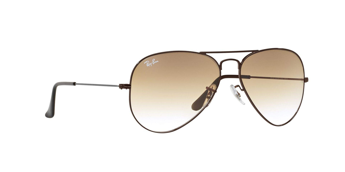 Ray-Ban Men Gradient Brown Lens Pilot Sunglasses - 0RB3025I014/5158