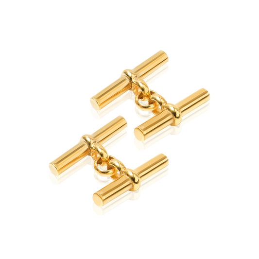 TRUESILVER ACPL 925 Sterling Silver T-Bar Cufflinks for Men | BIS Hallmarked Men's Cufflinks for Son, Father, Husband, Boyfriend | Wedding, Father's Day Gift