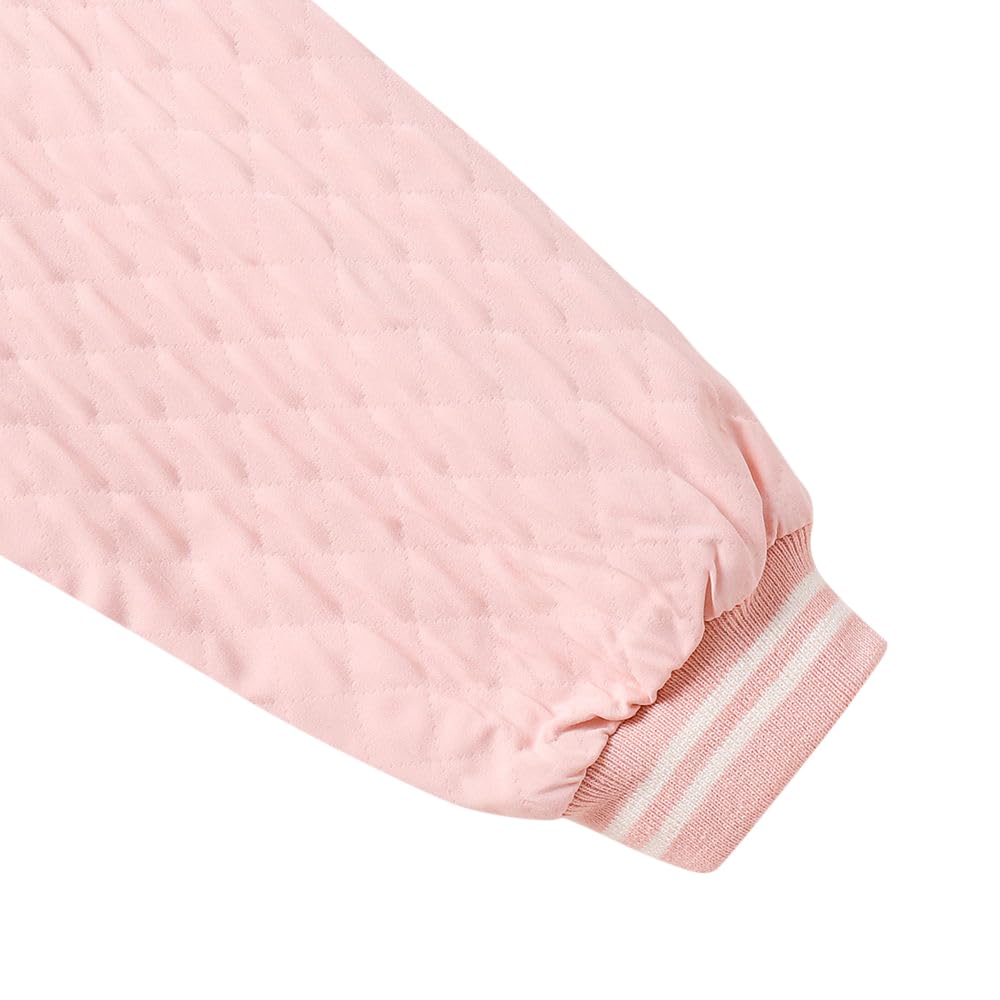 Hopscotch Girls Polyester Waist Length Jackets in Pink Color For Ages 2-3 Years