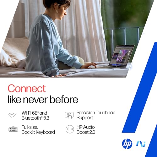 HP OmniBook 5 QC Snapdragon X1-26-100 Next Gen AI Laptop, (16GB LPDDR5x, 1TB SSD), 2K,14''/35.6cm OLED, Win11,Office24, Silver,1.35kg, FHD Camera w/Privacy Shutter, Backlit, he0015QU