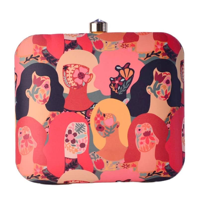 Artklim Bunch Of Floral Printed Girl Clutch