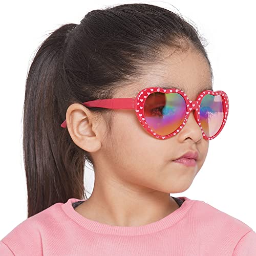Carlton London Girl's Yellow Lens & Red Other Sunglasses