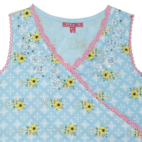 BIBA Girls PRINTED STRAIGHT KID(KWSUMMER ZEST5830_WHITE_15)