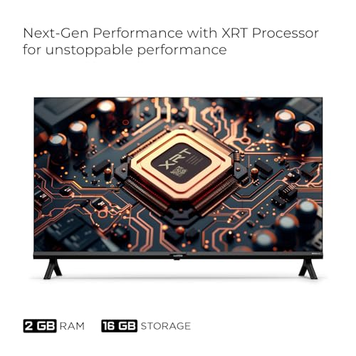 Wobble 109 cm (43 inches) UD Series 4K Ultra HD Smart LED Google TV WB43GTAW9602UDFL (Black)