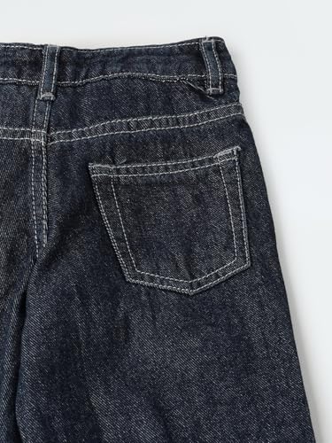 Max Girl's Regular Jeans (S125CBD01_Dark Blue