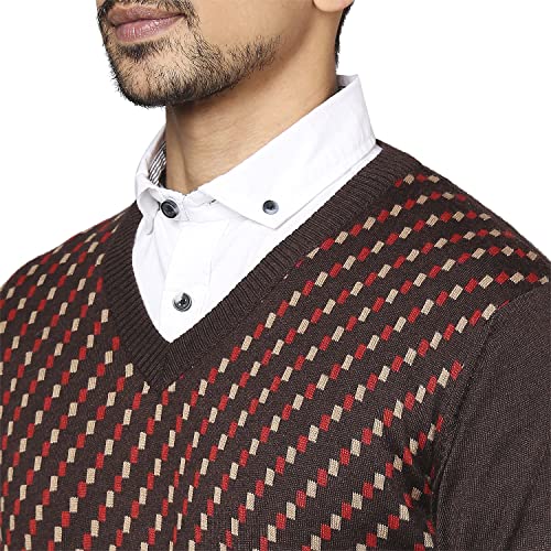 Raymond Dark Brown Sweater (Size: 42)-RMWX01112-O7