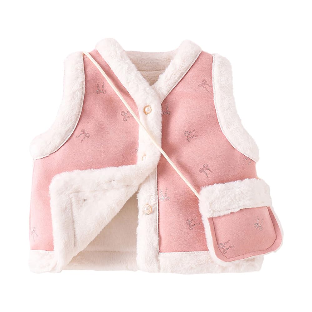 Hopscotch Girls Polyester Waist Length Jackets in Pink Color For Ages (2-3 Years)