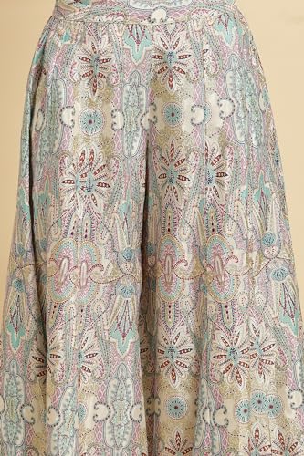 W for Woman Women's Regular Divided Skirt (23AUW62343-120743_Multicolour