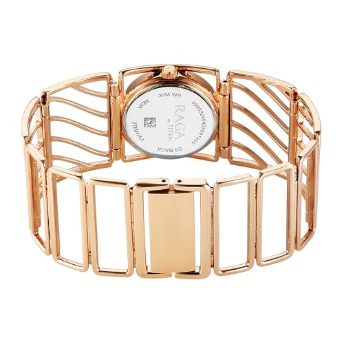 Titan Raga Ethereal Quartz White Rectangular Dial Women's Watch | Stainless Steel Strap Material | Watches for Man | Watches for Men Analog - 2769WM01