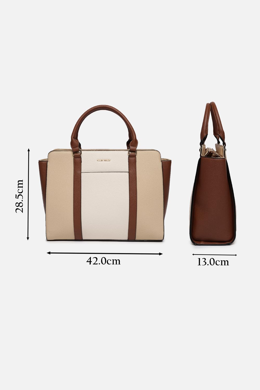 Allen Solly Women Colourblocked And Textured Laptop Handbag