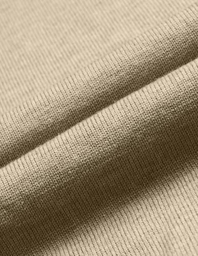 U.S.Polo Association Men's Solid Regular Fit Sweater (USSWE2449_Beige_2XL)