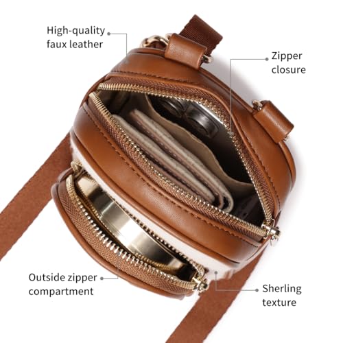 Fastrack Sherpa-Accent Colorblock Sling Bag for Women | Faux Leather Crossbody with Zipper Closure, Adjustable Strap and Gold Hardware | Compact Everyday Bag for Casual, Campus and Travel Looks