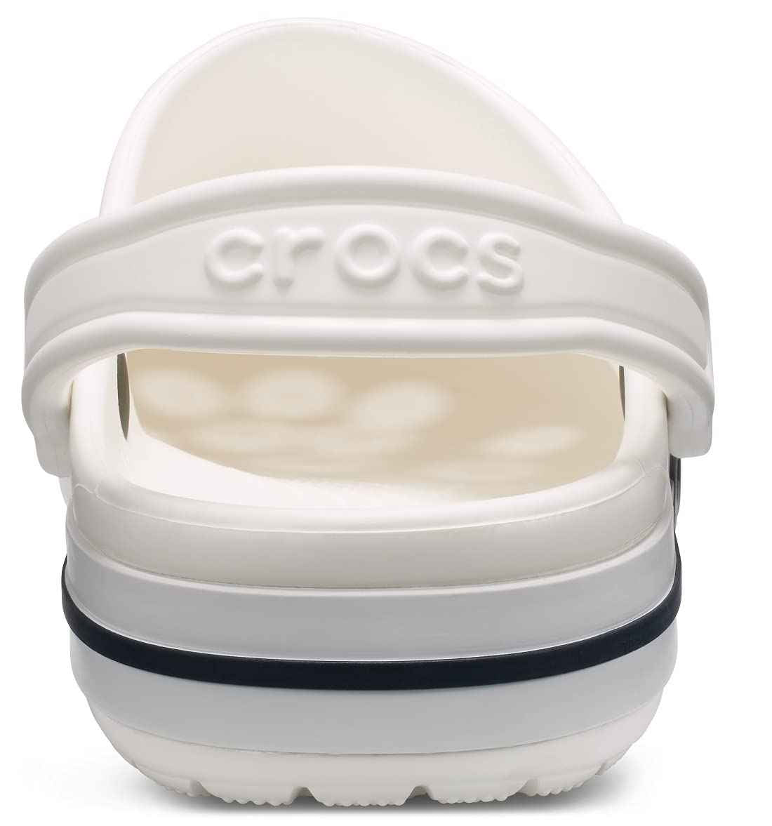 crocs unisex-adult Bayaband Clog WHITE/NAVY Clog - 9 UK Men/ 10 UK Women (M10W12) (205089-126)