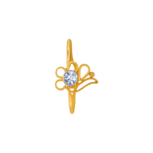 P.C. Chandra Jewellers 14KT Yellow Gold Ring for Women (Size 12) | Diwali, Rakhi Rakshabandhan Gift for Sister/Bhabhi/Women | With BIS-Hallmarked - 0.47 Gram