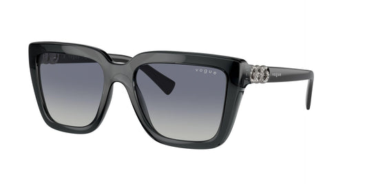 VOGUE EYEWEAR Women Gradient Blue Lens Butterfly Sunglasses - 0VO5575SB31324L55