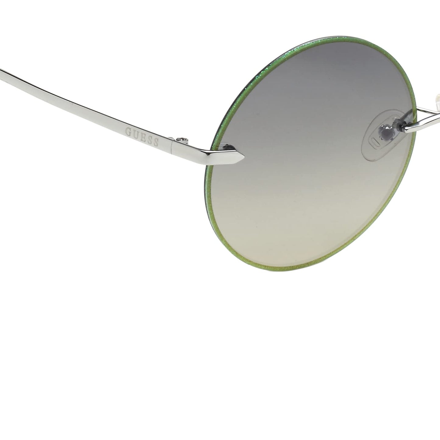GUESS Gradient Round Women Sunglasses - (GU7643 10Q 61 S |61| Green Color Lens)