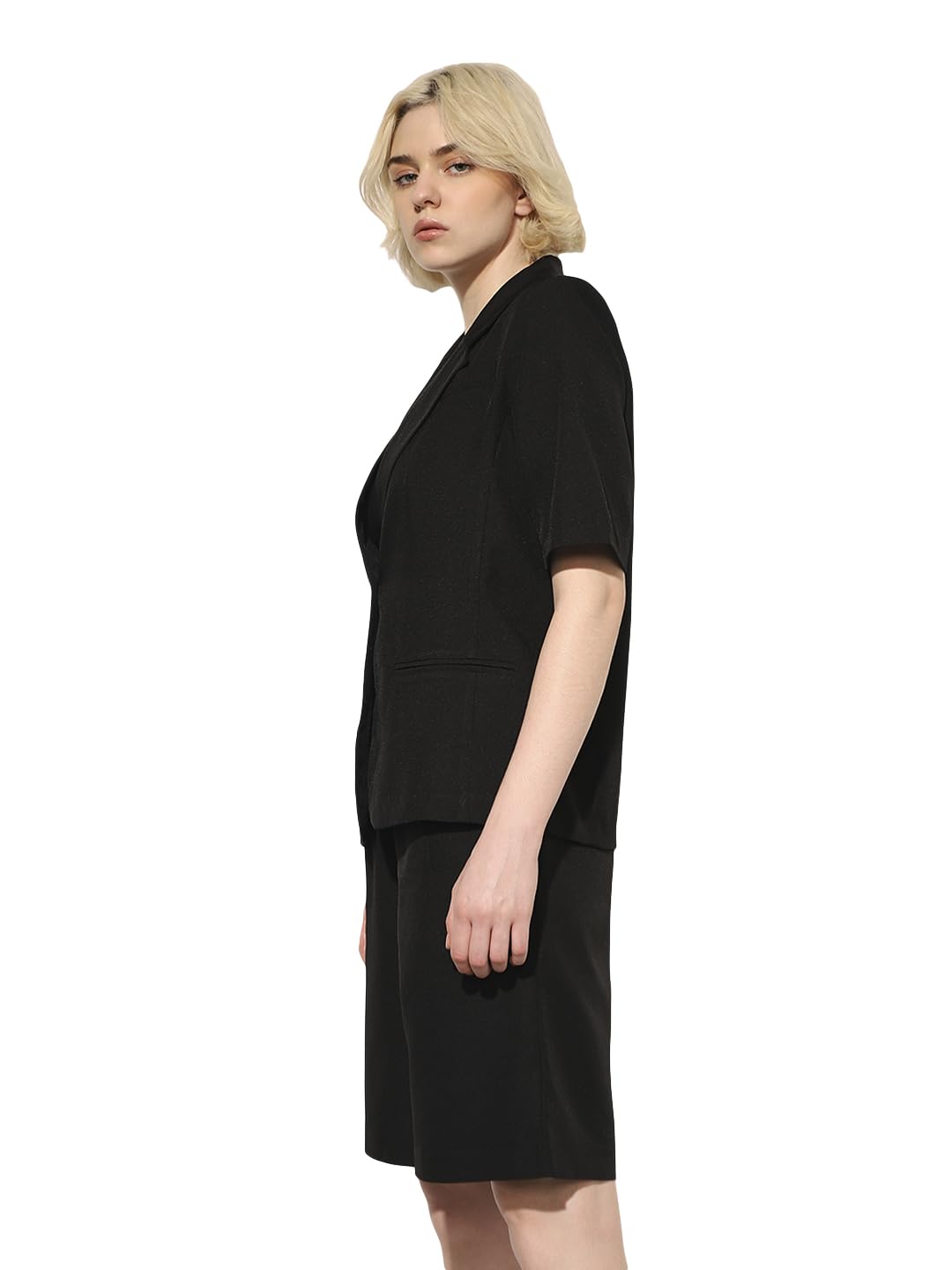 ONLY Women's Polyester Blend Single Breasted Blazer