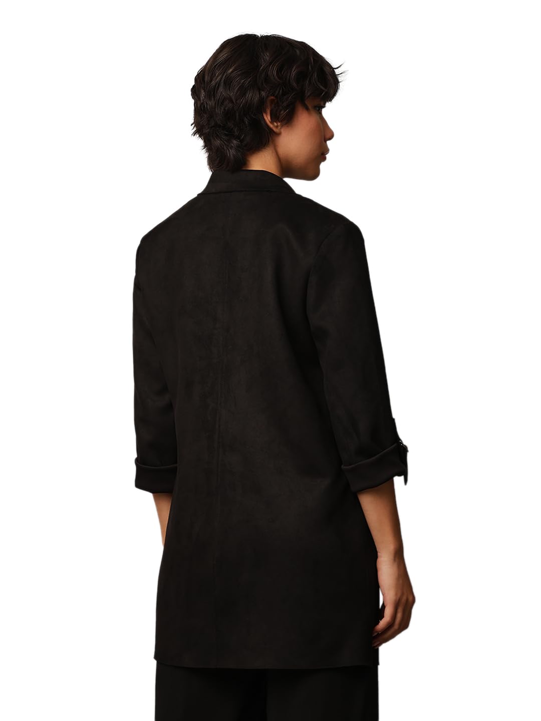 ONLY Women's Regular Fit Black Coat