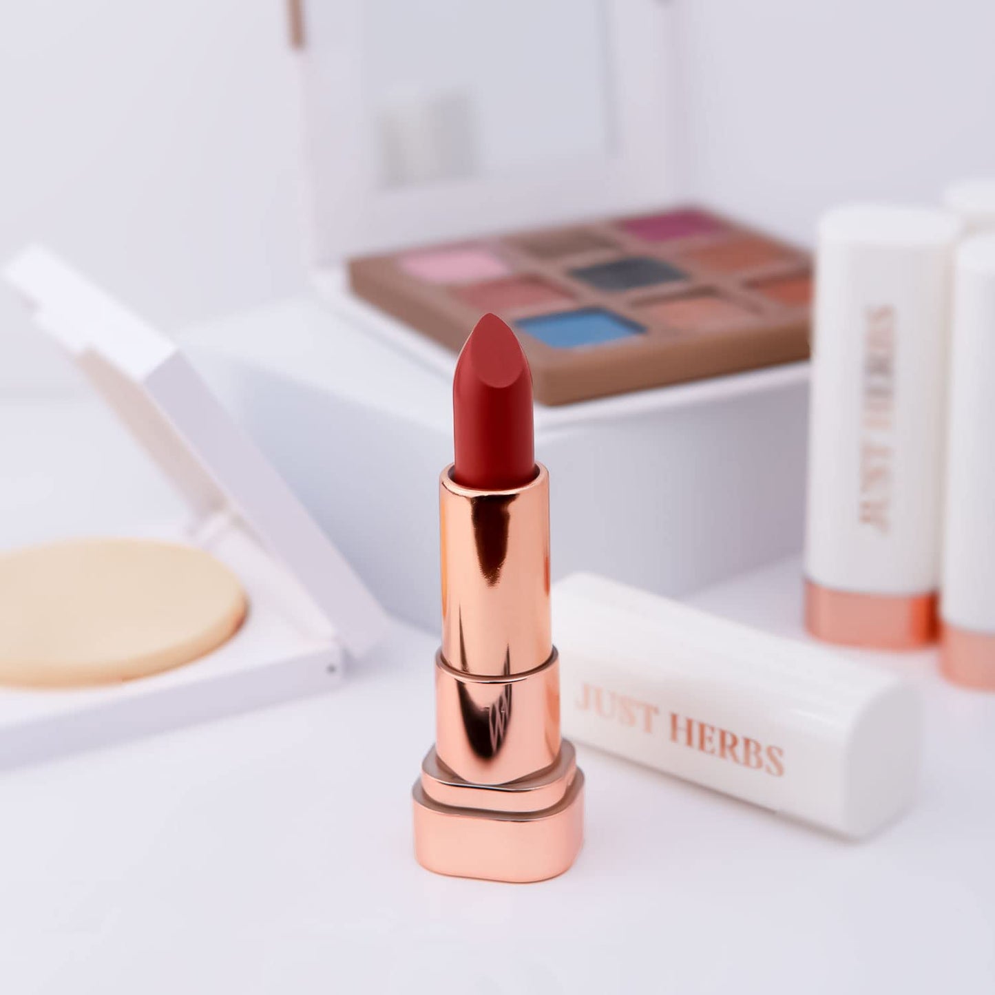 Just Herbs Matte Lipstick, Hydrating Nourishing and Liquid Waterproof Long Stay Relaxed Matte Bullet Lipsticks for Women 4.2 gm (Juicy Peach)