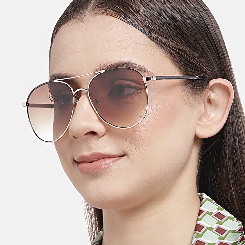 Carlton London Women Aviator Sunglasses With UV Protected Lens
